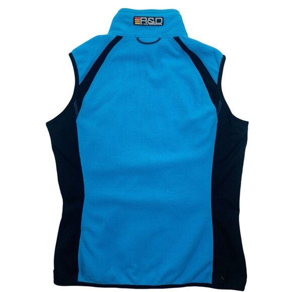 PEAK PERFORMANCE R&D Mid Waistcoat Woman's LARGE Full Zip Stretchy blue and blac - Picture 3 of 15